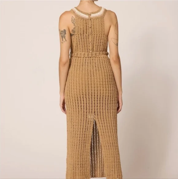 CLEOBELLA NWT Hand Knit Maxi Dress Size medium - Picture 8 of 9